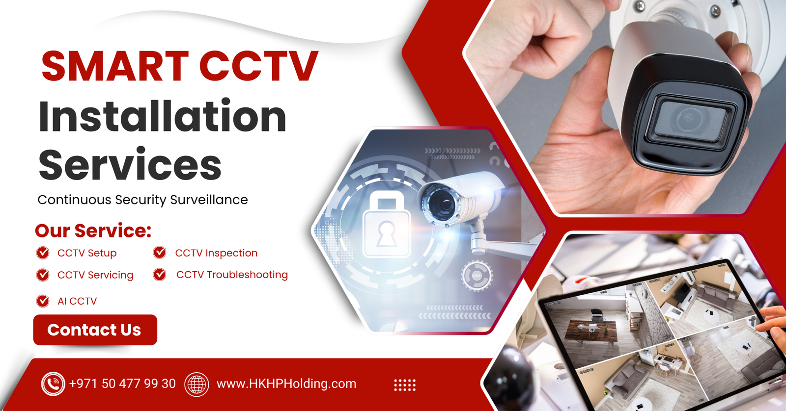 Smart CCTV installation services by HKHP IT and AI