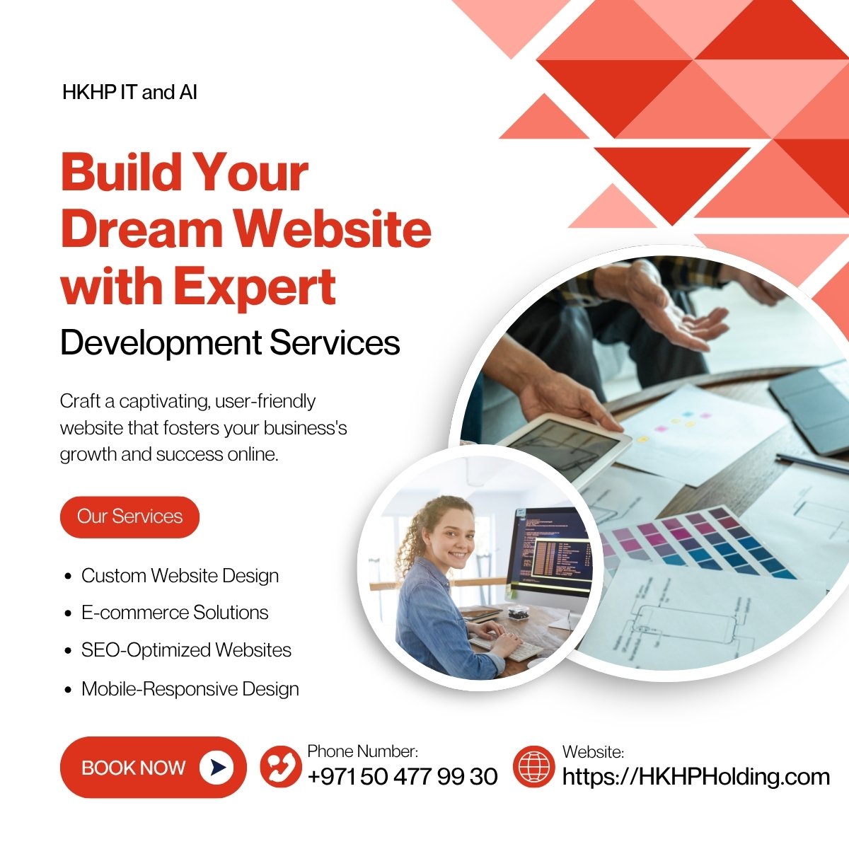 Premium website design package by HKHP IT and AI
